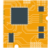 Microchip on a circuit board