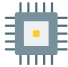Microchip icon representing Supported MCUs and SoCs
