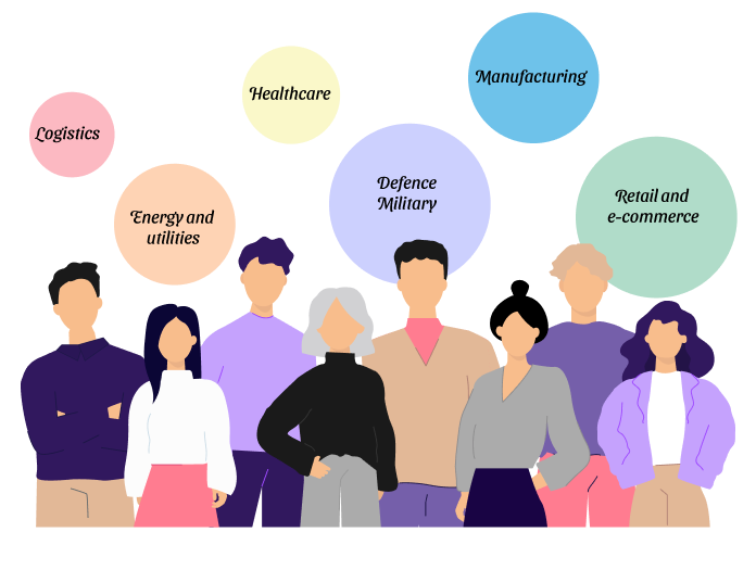 Industry applications of IoT across manufacturing, defence, healthcare, retail, energy and logistics